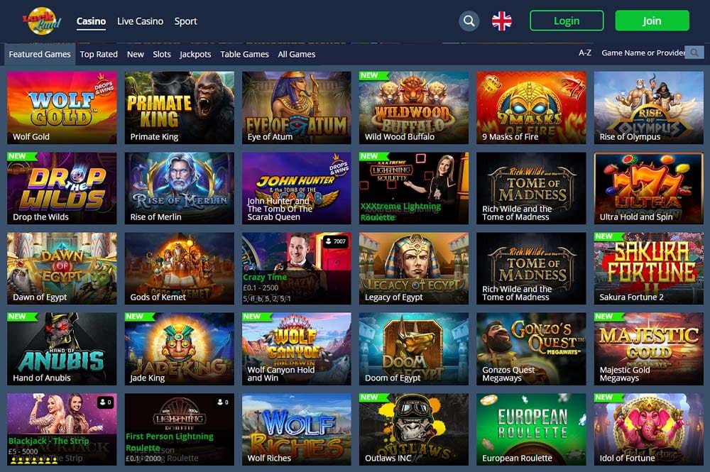 html5 casino games online
