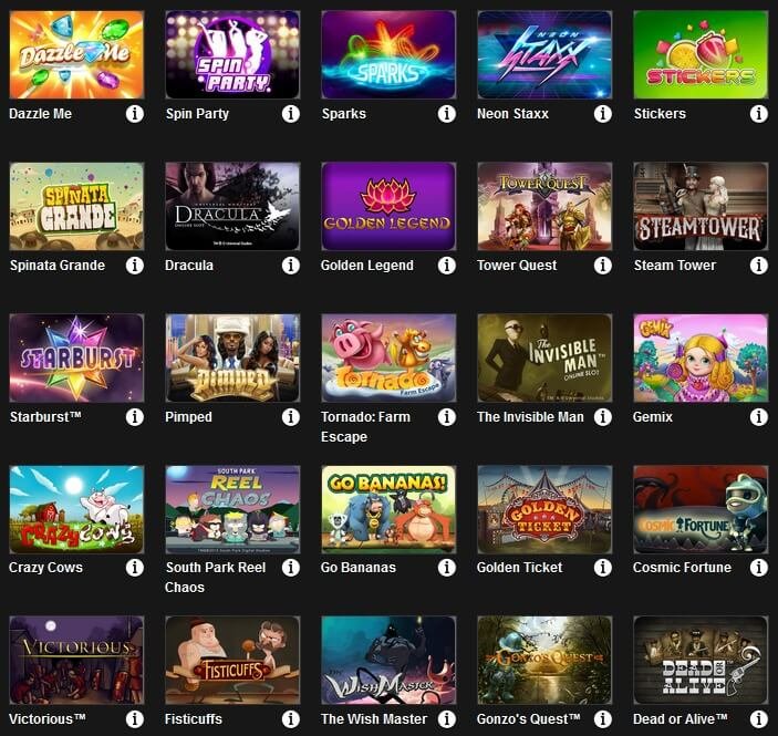 zone online casino games